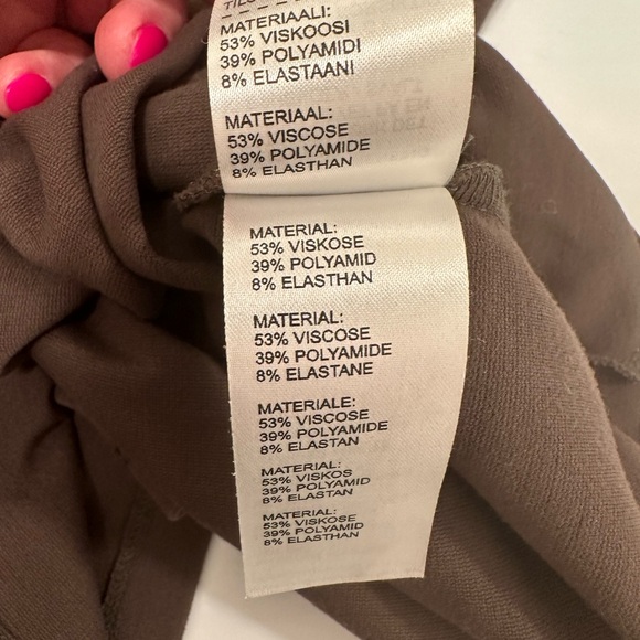 Ritva Falla Finnish design, brown three-quarter sleeve shift dress. - Picture 3 of 6